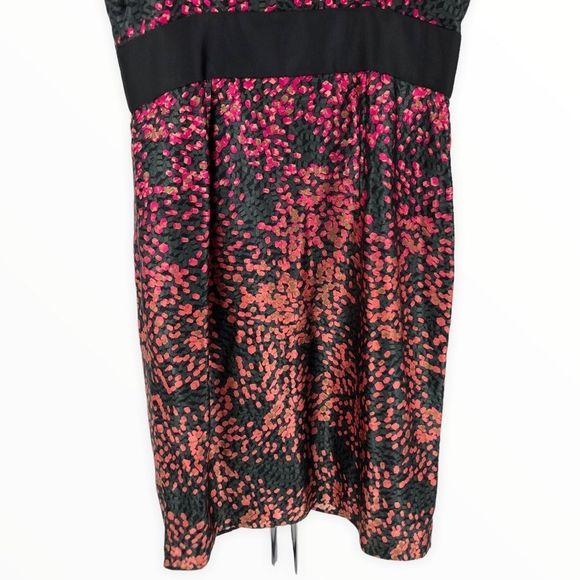 Cynthia Steffe Silk Multicolor Sue Cerise Zip Front Sleeveless Dress size 6 - Picture 7 of 12